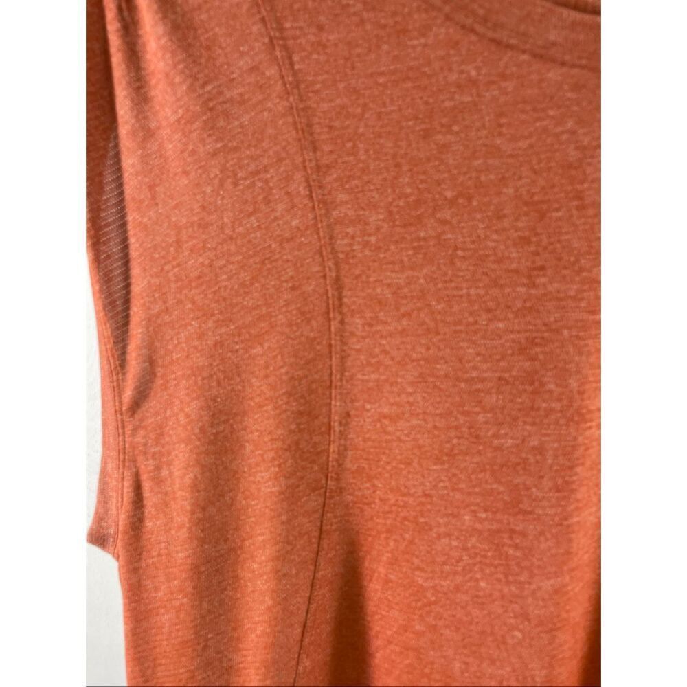 Lululemon Burnt Orange Caps Sleeve Top Size L-XL - Picture 3 of 8